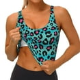 thumbnail image 3 of Fuzoiu Leopard 1 Print Women's Sports Vest,U-Back Sports Tank,Gym Vests,Athletic Sleeveless Shirts,Exercise Undershirts,Yoga, Gym, and Dance Wear-X-Large, 3 of 8