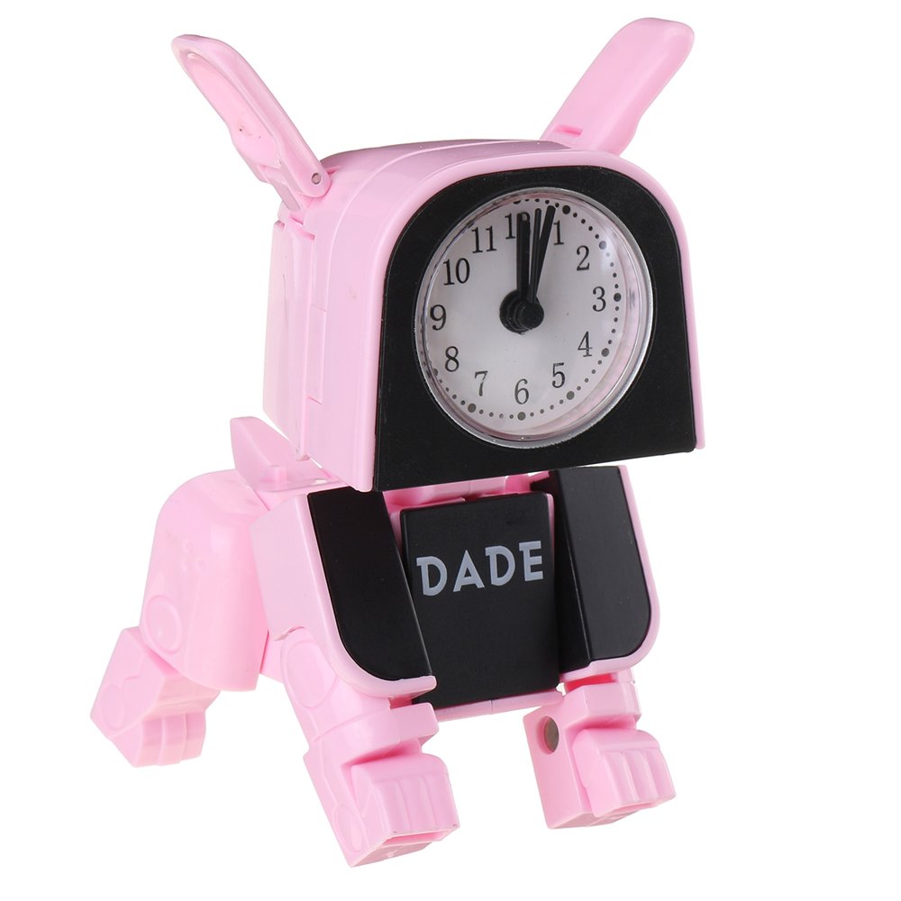 Mini Child Puppy Alarm Clock Toy Deformation Dog, Pink, Blue,White