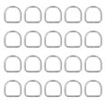 thumbnail image 1 of Small D Rings,20Pcs D Rings Durable D Rings Buckle D Rings Reliable and Durable, 1 of 9