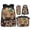 Cow Sunflower Butterfly, variant on HUIACONG Fire Dark Horse Kids Backpack 4-IN-1 Set for Boys Girls 6-12 School Book Bag with Detachable Lunch Box Pencil Case Water Bottle Holder Lightweight