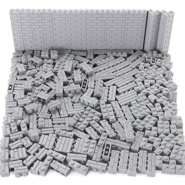 Juego de 260 ladrillos con perfil de mampostería de Building Blocks Feleph