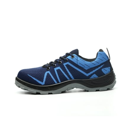 

Men s Work Shoes Steel Toe Anti Smashing Shoes for Worker Mesh Breathable Safety Shoes Sneakers