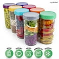 thumbnail image 3 of 16 Pack Colored Plastic Mason Jar Lids for Ball, Kerr - Durable Food-Grade Storage Caps, 3 of 5