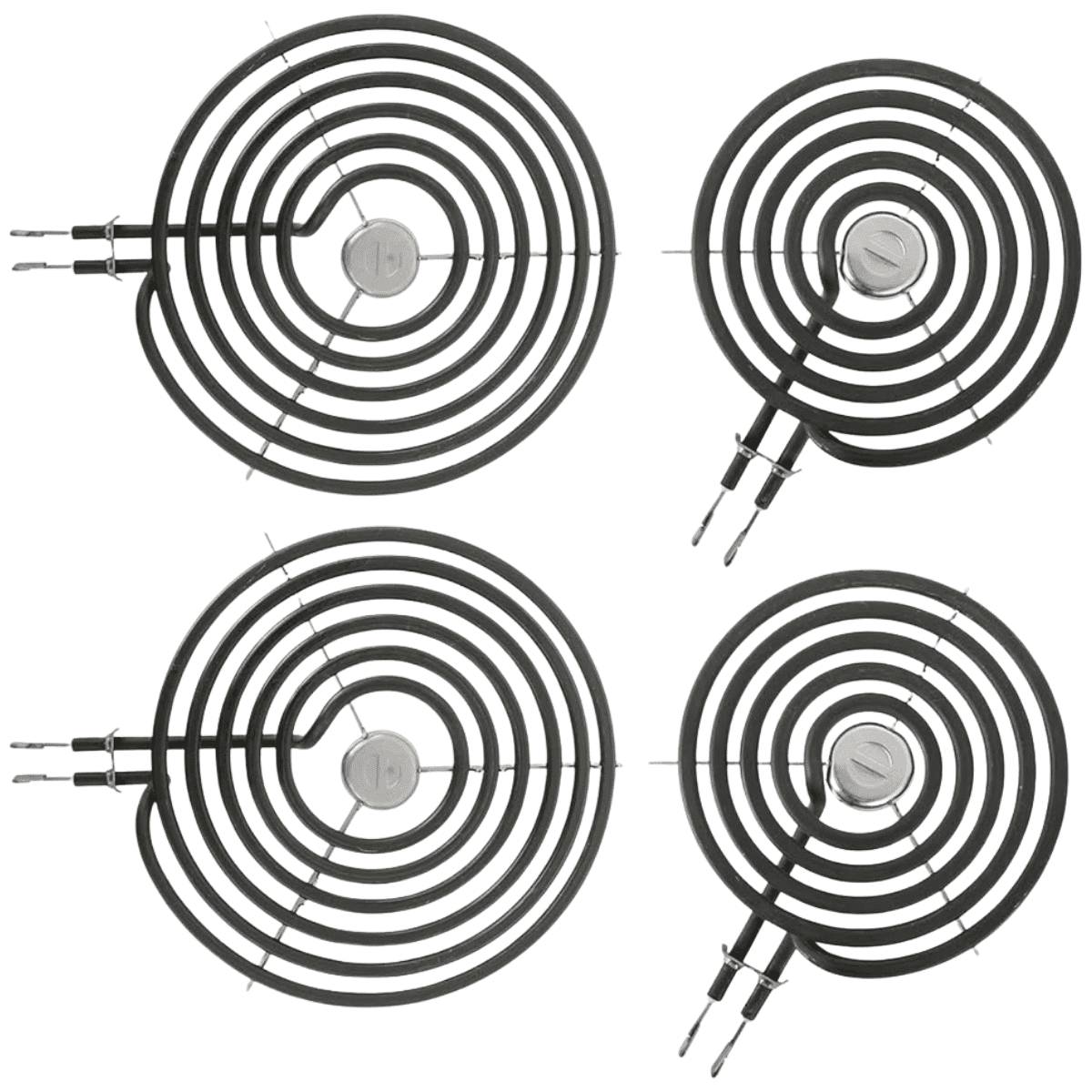 Scaroo 2 WB30M1(6") & 2 WB30M2(8") GE Electric Range Burner Element Kit ERS30M1&ERS30M