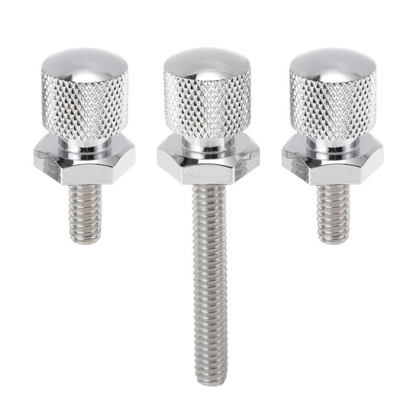 Unique Bargains Windshield Bolts for Harley Davidson Touring Street Glide/ Street Glide Specials 2014-2024 1 Pc Long Bolt 2 Pcs Short Bolts Aluminum Alloy Silver Tone
