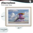 thumbnail image 4 of Stupell Industries Coastal Miami Beach Tower in Pink Birch Framed Print Under Glass, 20 x 14, by Creative Studio, 4 of 8