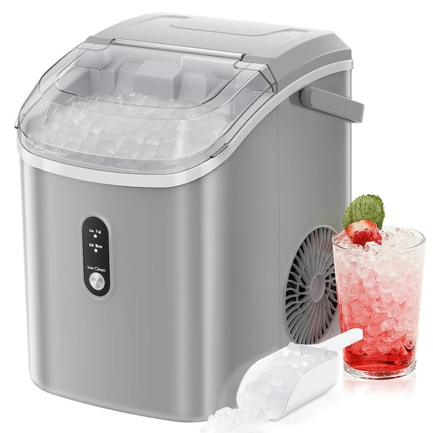 KISSAIR Nugget Countertop Ice Maker with Soft Chewable Ice, Automatic