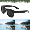 thumbnail image 2 of 2 Gafas Estenopeicas, Gafas Con Agujeros Negros, Gafas De Malla Con Patillas Plegables Para Ejercicios Oculares Y RelajacióN, 2 of 8
