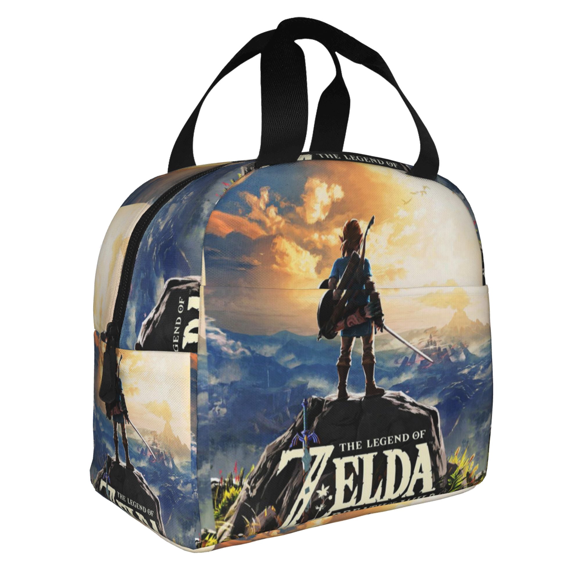 The Legend of Zelda Lunch Bag Tote Bag Insulated Lunch Box Picnic Beach Fishing Work