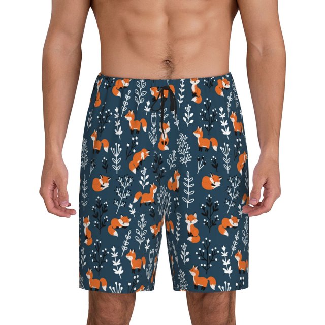 KLL cute fall fox Print Bikini Set for Women,String Two Piece Halter Top Triangle Bikini Set with Tie Side Bottom Sexy Swimsuit Bathing Suits-Small