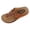 Brown, variant on Wedge Sandals for Women Flower Decorated Platform Flip Flops Comfortable Orthopedic Slide Walking Tong Sandal Brown Size 9.5
