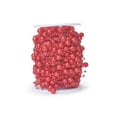 thumbnail image 2 of fastboy Imitation Pearl Bead Chain String Rolled Cord Thread Jewelry Findings Craft Hair Cake Table Party Bride Decoration Red 30m/Roll, 2 of 6
