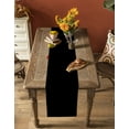 thumbnail image 5 of Ldtrchee Black Table Runner 60 Inches, Pure Black Bed Runner Dresser Scarves Tabletop for Indoor Outdoor Parties/Ceremony/Banquet, 13" x 60", 5 of 8