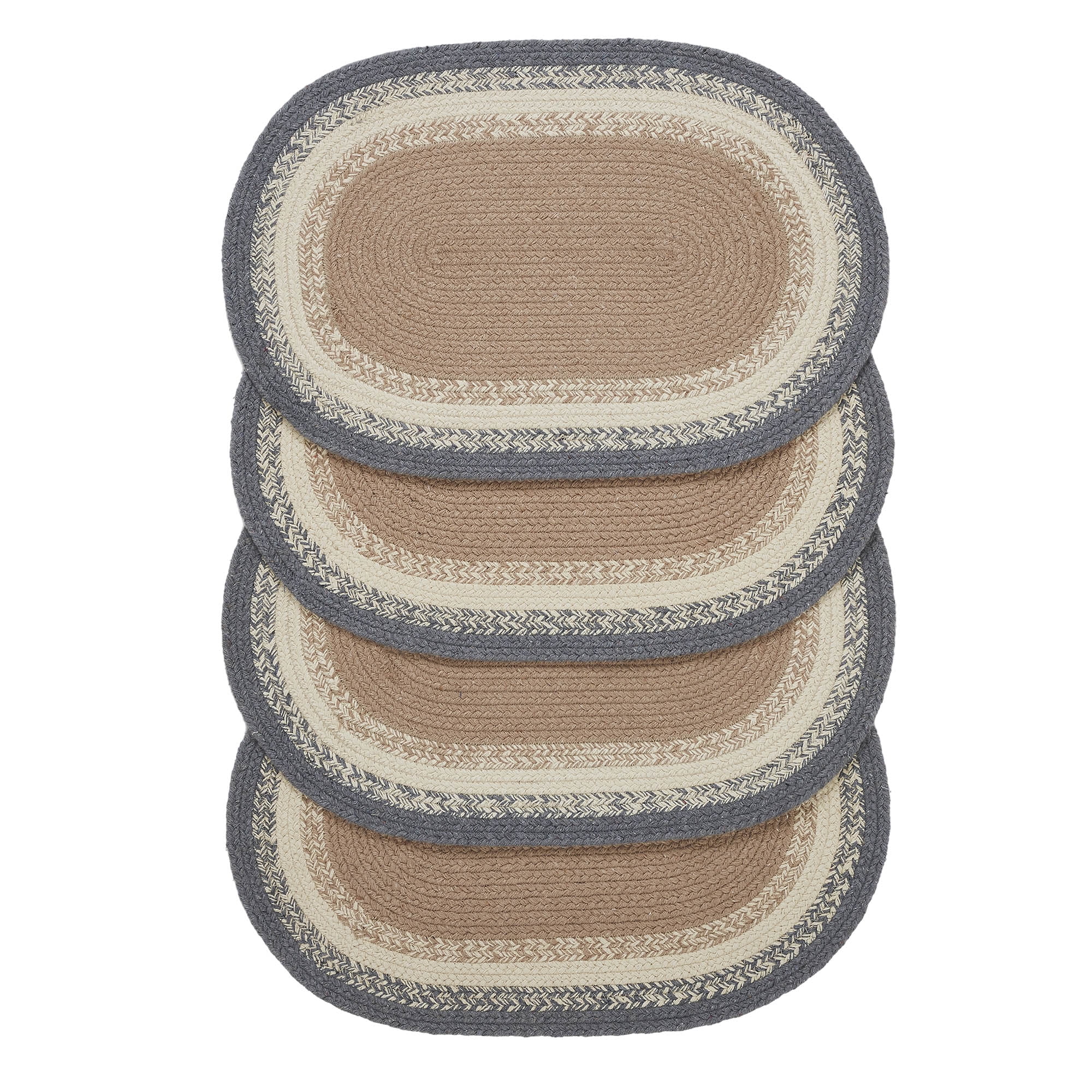 VHC Brands Finders Keepers Oval Placemat Set of 4 13x19