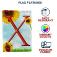 thumbnail image 5 of America Forever Summer Sunflower Ladybugs Monogram House Flag Letter X 28 x 40 inches Yellow Floral Spring Double Sided Vertical Outdoor Yard Lawn Decorative Yellow Hello Sunshine House Flag, 5 of 5