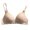 Khaki, variant on Danyang Wirefree Bra Triangle Cup Thin Strap Seamless Light Lined Comfort Ladies Underwear Daily Use,Grey,XL