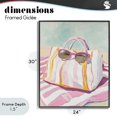 thumbnail image 4 of Stupell Industries Coastal Beach Bag & Sunglasses Black Framed Giclee Art, 24 x 30, by The Prints Vibe, 4 of 8