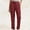 Brick Red, variant on Women Cargo Pant Casual Stretch Elastic Waist Flat Front Straight Leg Long Pants Hem Work Trousers Women Pants Casual Cargo Harem Pant