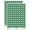 Dark Green, variant on Letter X Uppercase Cute Typewriter Font 200+ Round Stickers - Light Pink - Gloss Finish - 0.50" Size