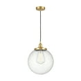 thumbnail image 2 of Innovations Lighting  Beacon - 1 Light 14" Cord Hung Mini Pendant. Satin Gold/Seedy, 2 of 5
