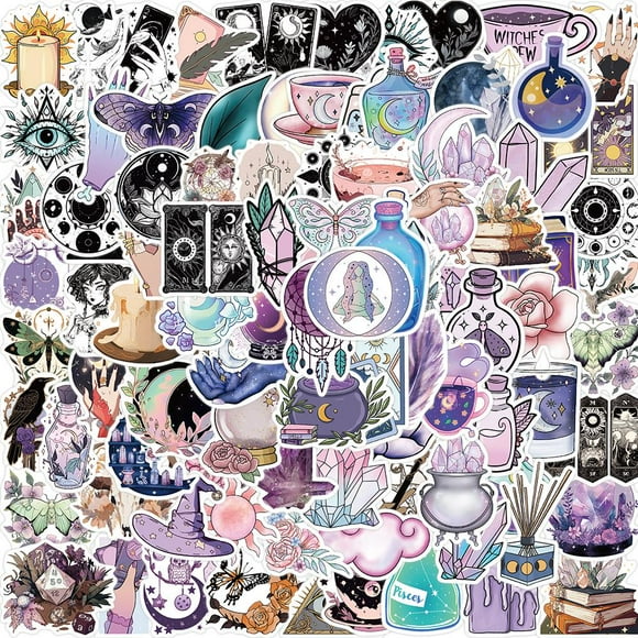 50/100pcs Witchy Magic Girls Stickers For Party Gift Skateboard Motorcycle Scrapbooking Laptop Suitcase Toys 100pcs