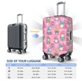 thumbnail image 4 of Fuzoiu pink Holiday Joy Print Suitcase Cover,Washable Luggage Covers for Suitcase,Elastic Luggage Protector Cover,Scratch Resistant Travel Suitcase Covers-X-Large, 4 of 7
