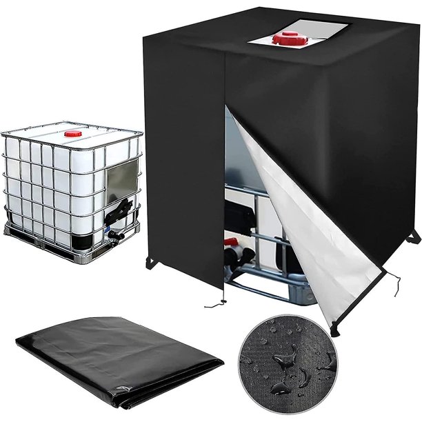 Tanque Abdeckung Regentonne Contenedor de 1000 litros Abdeckplane Schutzhaube Haube Regenwassertank Wasserdichte Uv-folie Schutzhlle Schutzplane Cover Fr Ibc