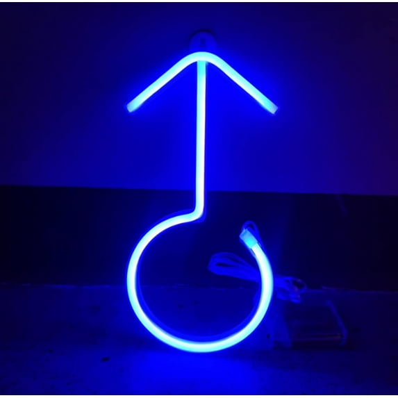 LINLIN Neon Sign,Boy&Girl Neon Sign Light Wall LED Neon Night Lamp USB Battery Powered Led Neon Light Sign Bedroom Decor