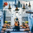 thumbnail image 6 of Halloween Decorations Outdoor,5 Pack Glowing Ghost, Halloween Flying Ghost Hats Hanging Witch Hat for Tree Decor with Lights, 6 of 10