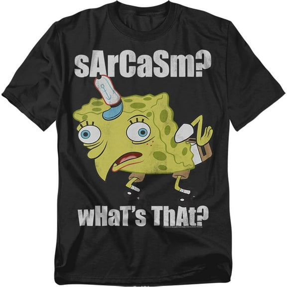 Spongebob T-Shirt Sarcasm Meme Unisex Graphic Tee For Men & Women