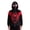 Wine, variant on Classic Spider Roleplay, Flannel Spider Web Zip Up Hoodie Set, 5 Color Options Webhero Plush Sweatshirt With Mask, Cosplay Costume Jacket, Soft Fleece Hooded Top for Halloween, Adult-L