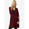 thumbnail image 2 of REDHOTYPE New Ladies Front Cardigan Long Sleeve Pocket Solid Color Sweater Jacket, 2 of 3