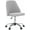 Classic Grey, variant on Office Chair, Comfy Desk Chair Rolling Vanity Swivel Task Chairs with Wheels, Wide Seating Armless Height Adjustable Computer Chairs for Home,Bedroom,Student,Adults, Aqua