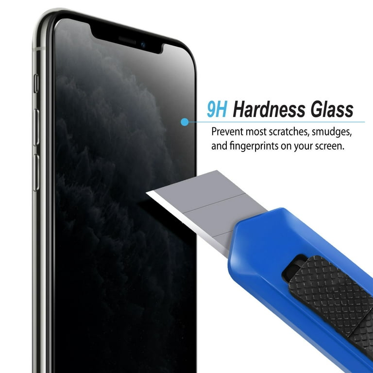 Insten 2-Pack Anti Spy Privacy Tempered Glass Screen Protector  Anti-Scratch, Anti-Fingerprint, Bubble Free LCD Film Guard Shield for Apple  iPhone XS