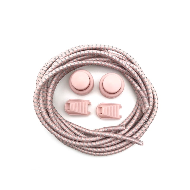 Sonducket 1 par de zapatillas con cordones de 120cm para correr, trotar, con hebillas, correas elásticas para perezosos, accesorios de repuesto Accesorios de disfraces Rosa claro Sonducket AP012627-09