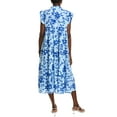 thumbnail image 2 of IPPONELLI womens  Tiered Midi Dress, s, Blue, 2 of 3