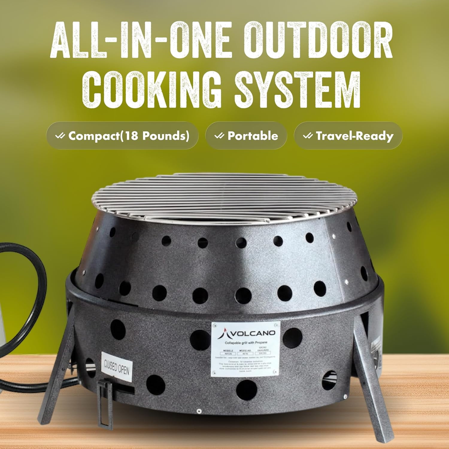Volcano 2 Collapsible Stove/Grill 20-200
