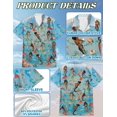 thumbnail image 5 of Netecom Mermaid Coral Reef Hawaiian Shirt for Men, Ocean Lovers, Under The Sea Button Down Summer Beach Short Sleeve, S-5XL, 5 of 6