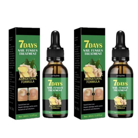 7-Day Toenail Fungus Repair Treatment – 2 Pack (30ML Each) – Nail Care for Discolored & Damaged Nails