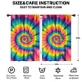 thumbnail image 2 of Blackout Kids Curtains,Colorful Rainbow Tie Dye Spiral Pattern Childrens Insulated Curtains Set Of 2,Bedroom Essentials,Toddler Room Decor 42"x63", 2 of 5