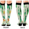 thumbnail image 2 of Coolnut 2 Pack St.Patrick's Day Clover Compression Socks for Women Men, Knee High Stockings for Athletic Sports,Running,Travel, 2 of 7