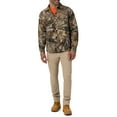 Men's Camo Flannel Quilted Lined Shirt Jacket