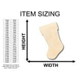 thumbnail image 2 of Unfinished Wood Christmas Stocking Shape - Craft - up to 46" DIY 6" / 1/8", 2 of 3