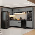 thumbnail image 2 of Cocina Integral Completa Modular Madesa Nice 465cm Gris 06, 2 of 10