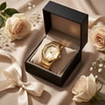 thumbnail image 6 of Jessica Simpson Women's Gold Adjustable Ring Watch – Gold Octagon Bezel, Quartz Analog Mini Dial, Stretch Band Fashion Jewelry Accessory, 6 of 7
