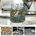 thumbnail image 6 of Yayeee Ashtray with Lid for Cigarette Smokeless Stainless Steel Home Ash Holder, Retro Pine Tree, 6 of 7