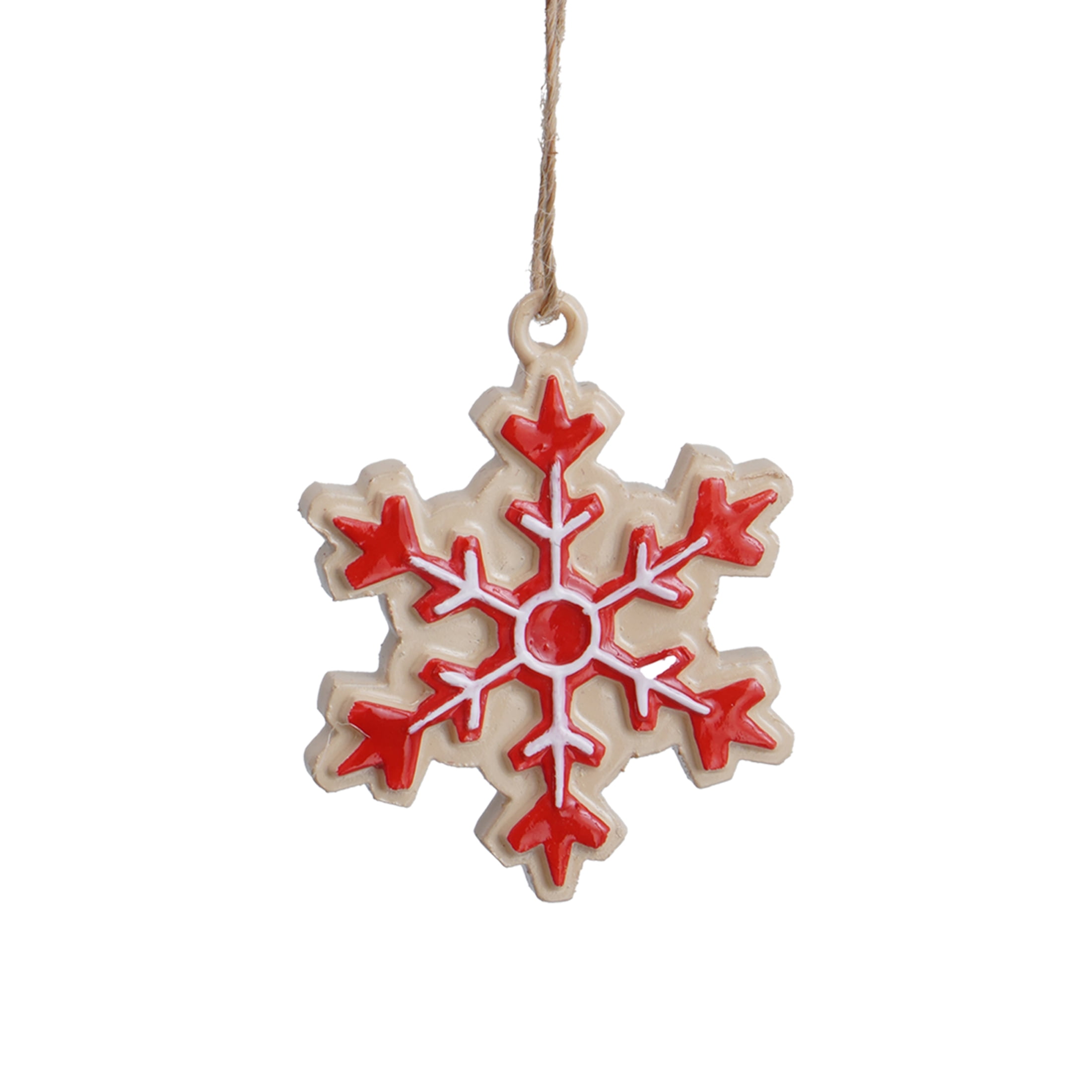 6-Count Multicolor Snowflake and Tree Cookie Mini Christmas Ornaments, by Holiday Time
