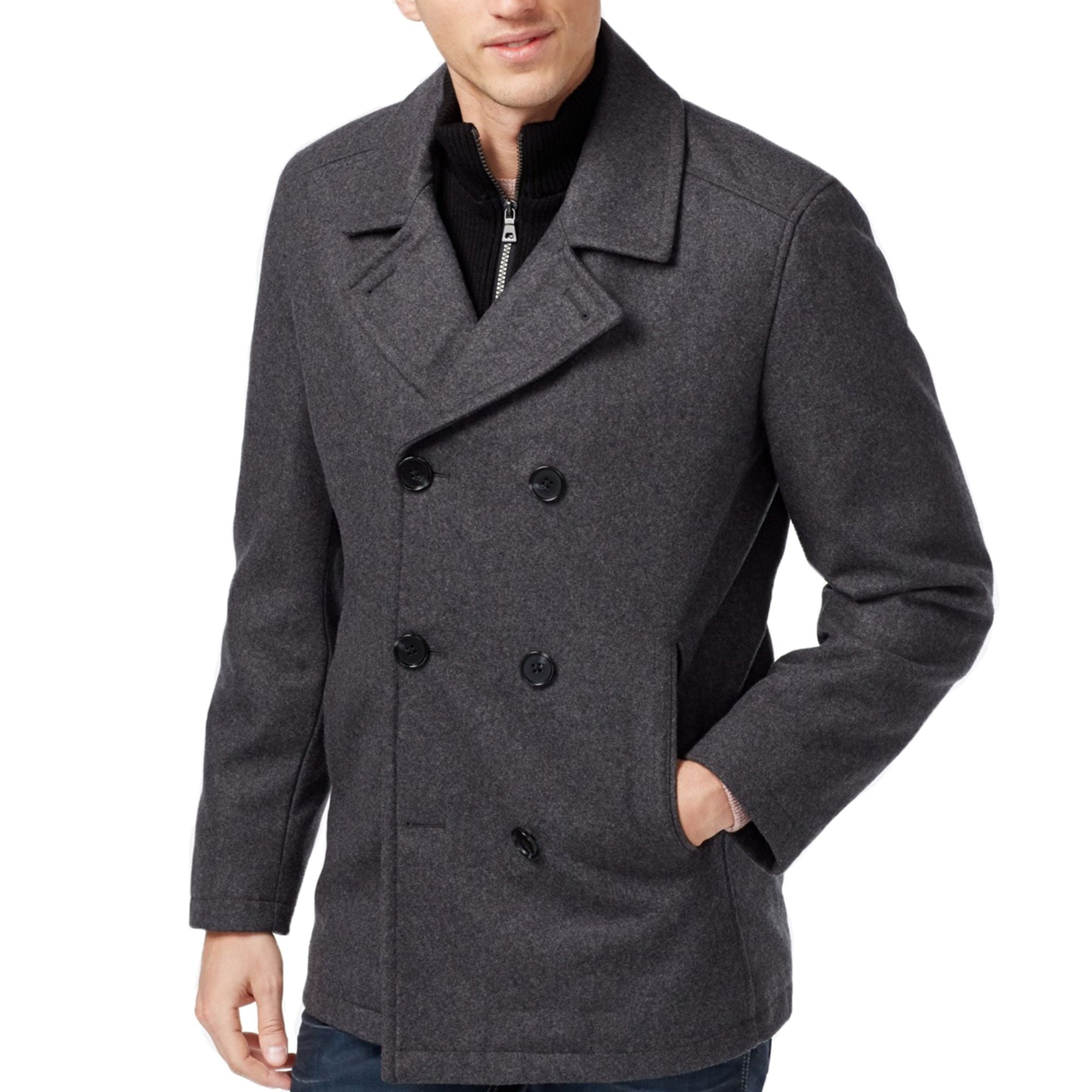 Nautica Mens Tonal Toggle Pea Coat, Blue, 40 Short - Walmart.com