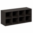 thumbnail image 5 of Furinno FANO 8-Cube Stackable Shoe Rack for Closet Entryway Black Dark Oak, 5 of 5