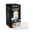 thumbnail image 3 of Bulbrite  Pack of (2) 4 Watt Dimmable Antique Nostalgic Curved Filament LED Bulb T14 Medium (E26) LED Bulb, 3 of 5